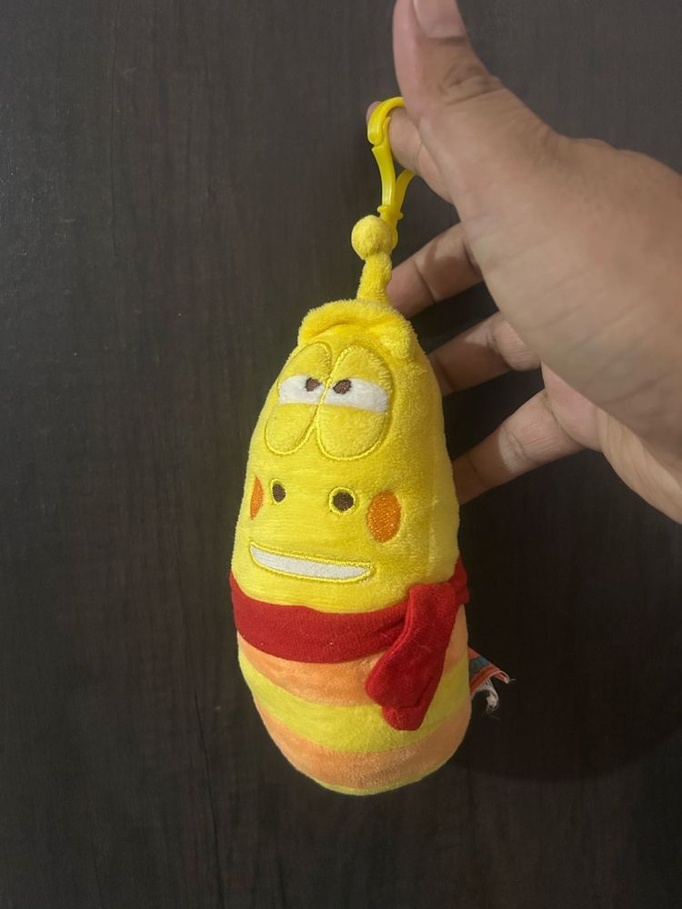 Yellow plush keychain from the animated series