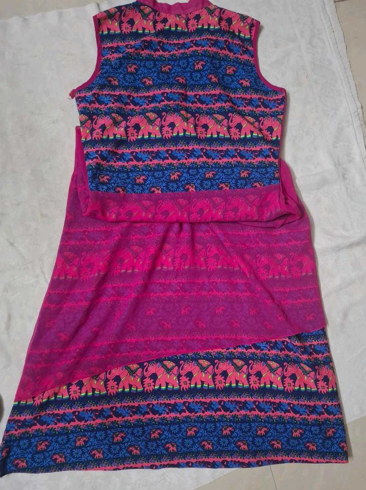 Bohemian Elephant Print Maxi Dress