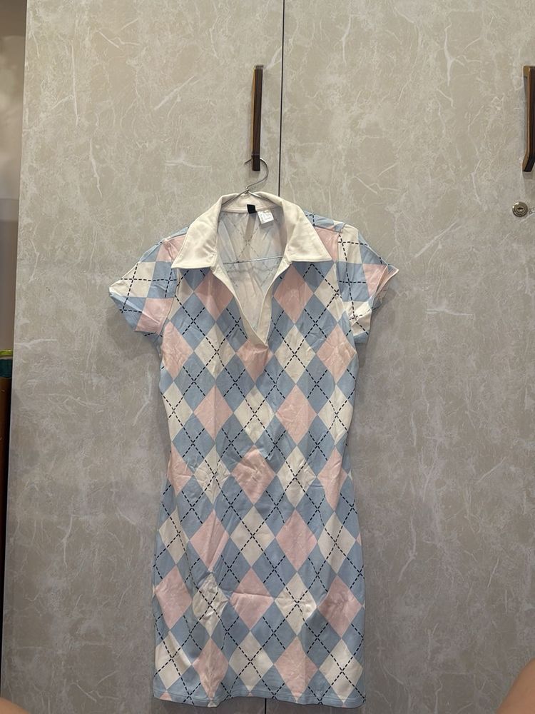 tennis collar dress
