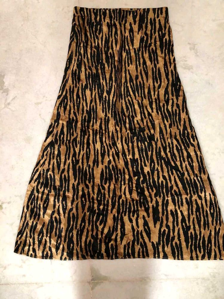 Animal Print Maxi Skirt