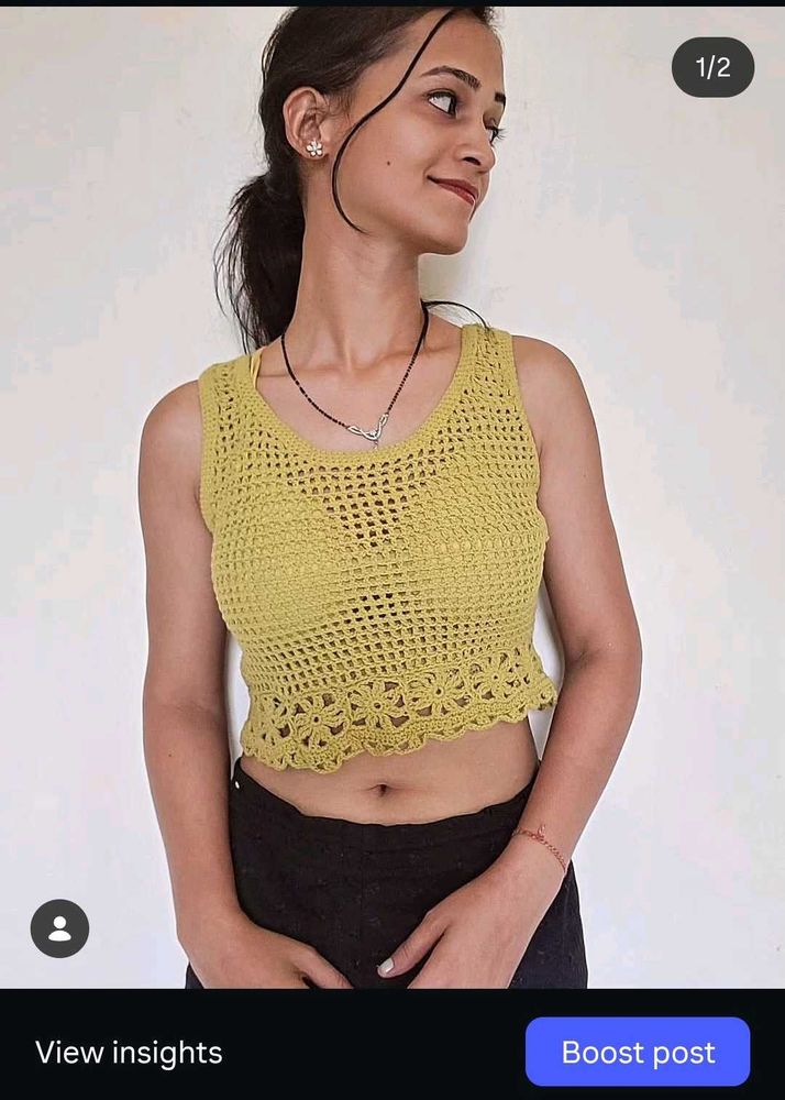 crochet crop top