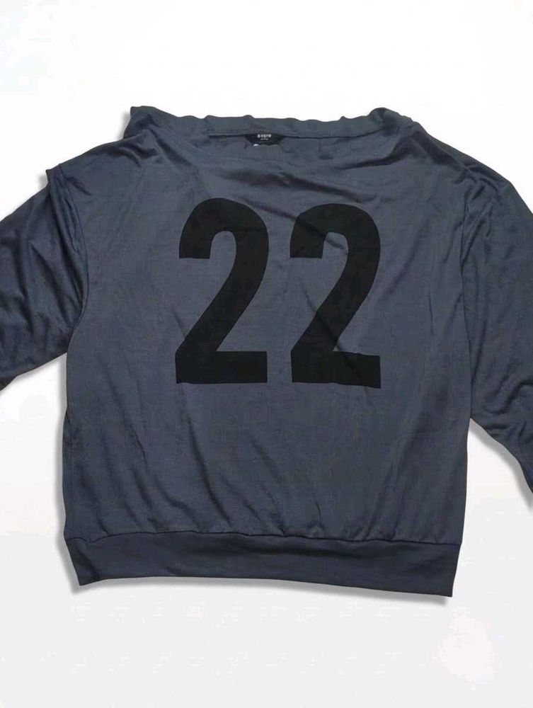 Graphic Print Long Sleeve Top