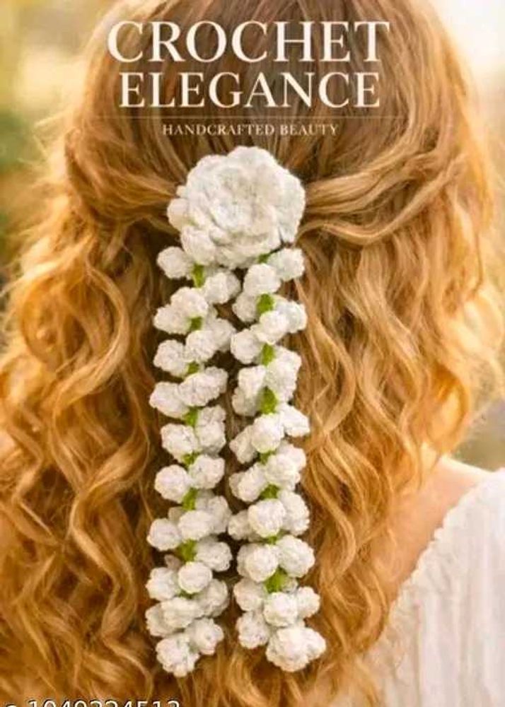 Handcrafted Crochet Flower Hair Clips
