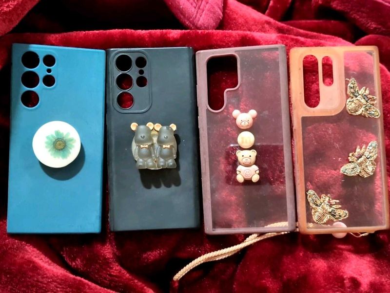 combo of 4  samsung galaxy s22 ultra back cover 📔