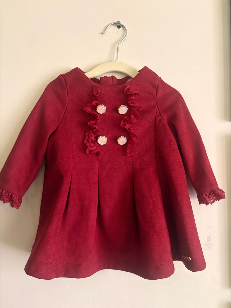 Elegant Red Dress for Girls
