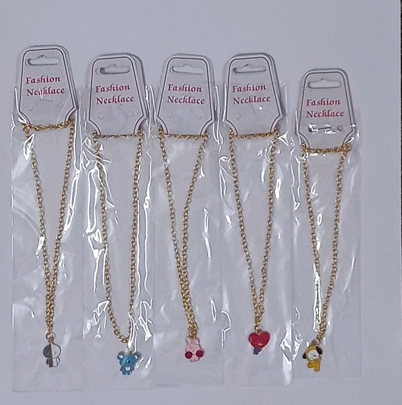 BT21 Charm Necklaces