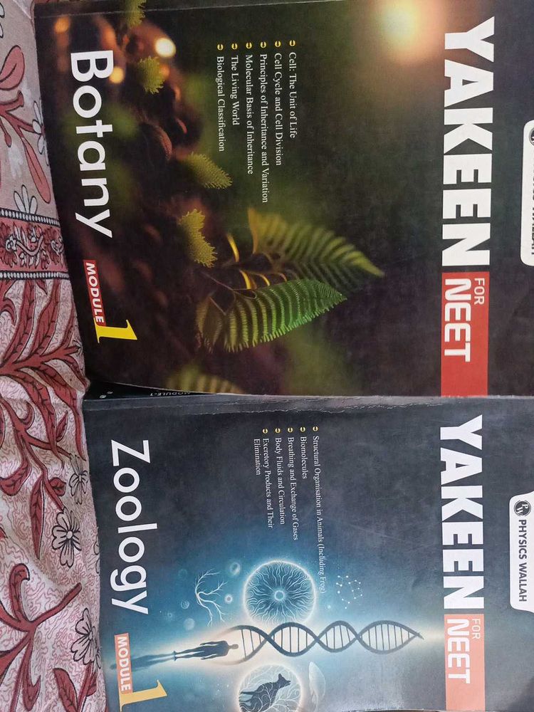 PW yakeen for neet botany and zoology module 1to3