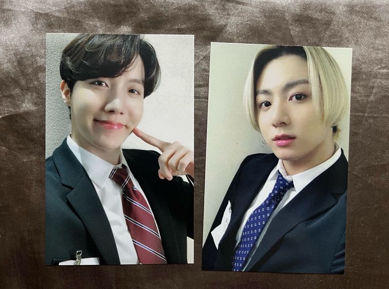 OFFICIAL BTS J-Hope &amp; Jungkook Photo Cards