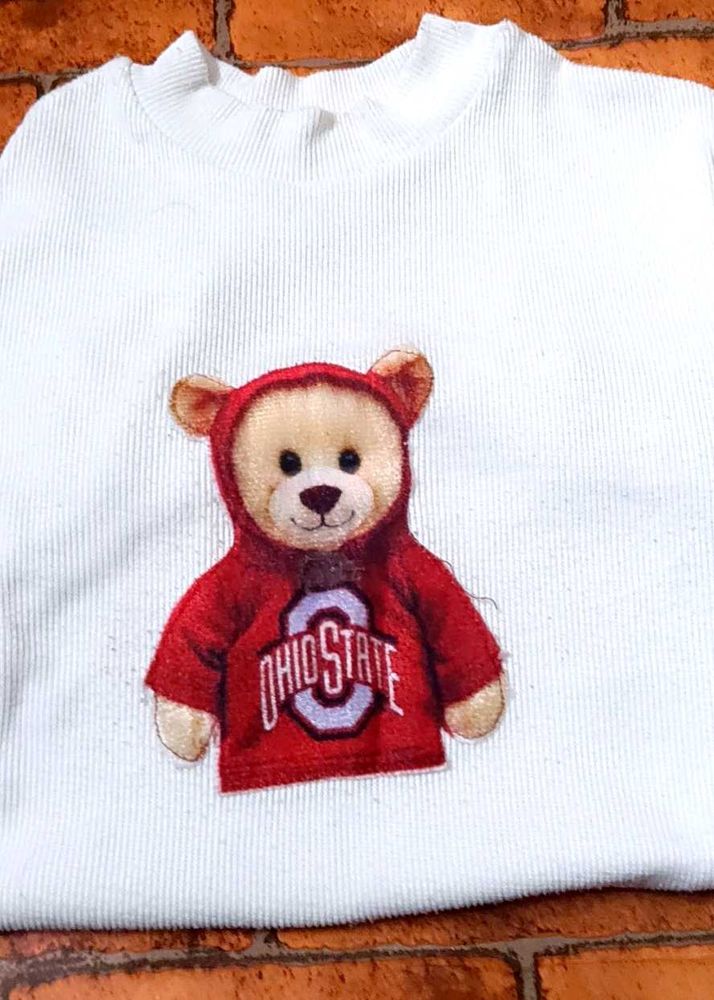 Ohio State Bear crop top