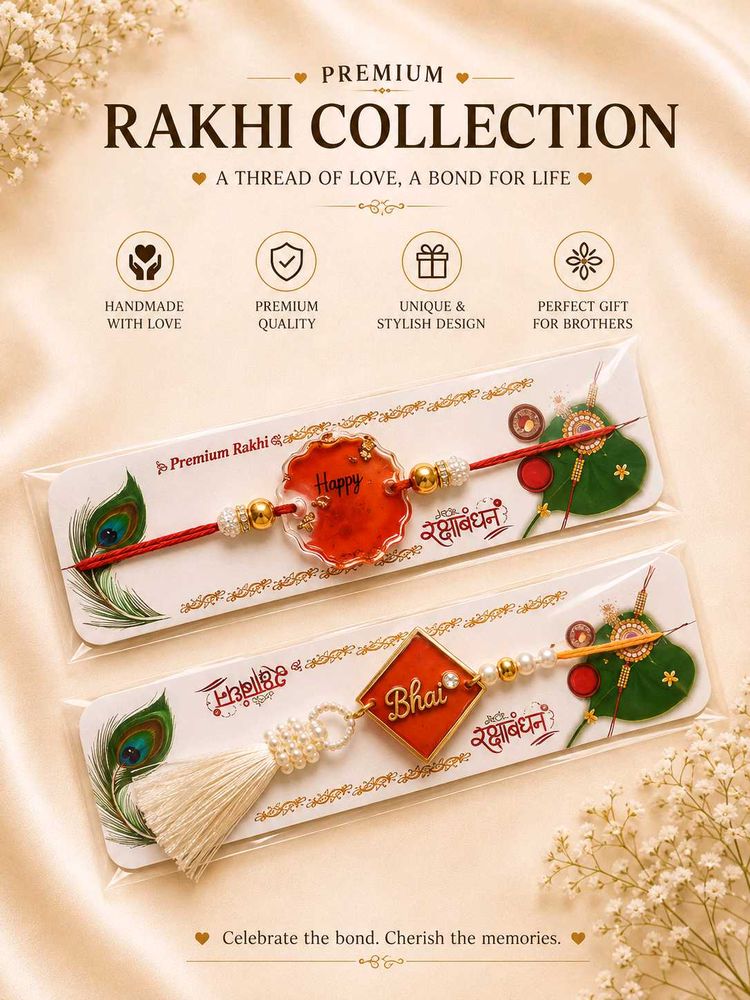 very beautiful bhaiya bhabhi Rakhi set