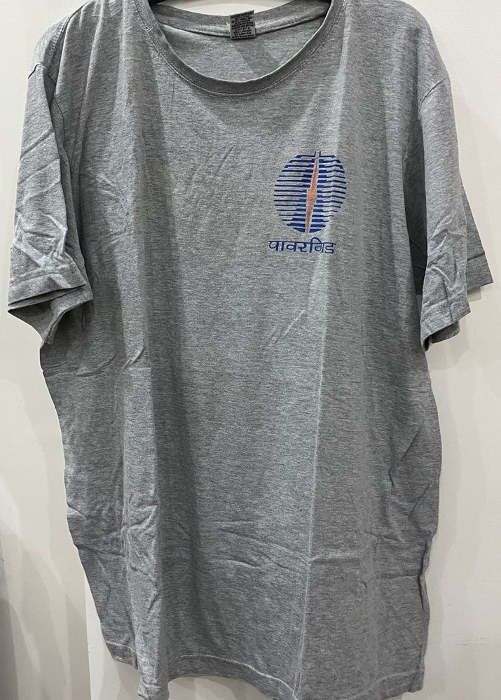 Grey T-Shirt with Circular Logo