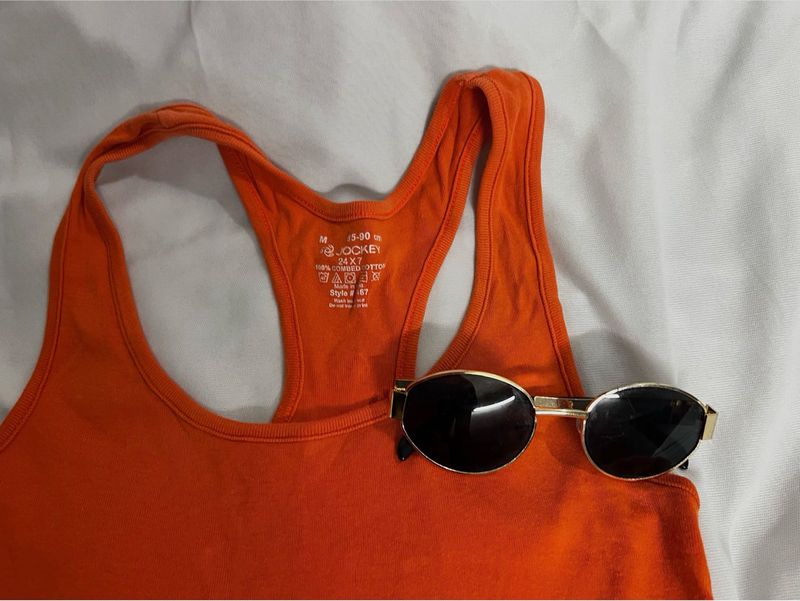 Orange Jockey Tank Top🧡