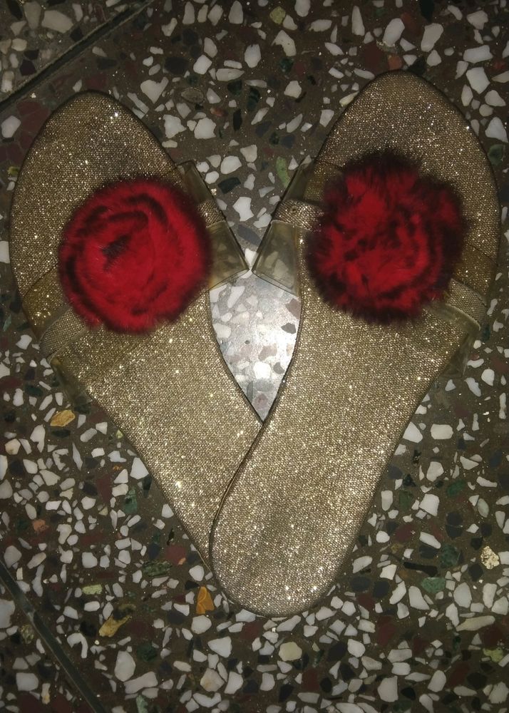 Glitter Rose Flats