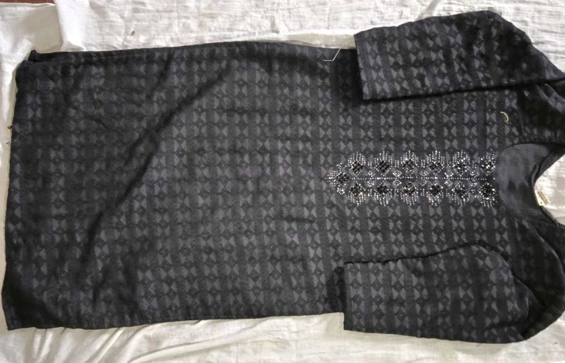 stone work kurti
