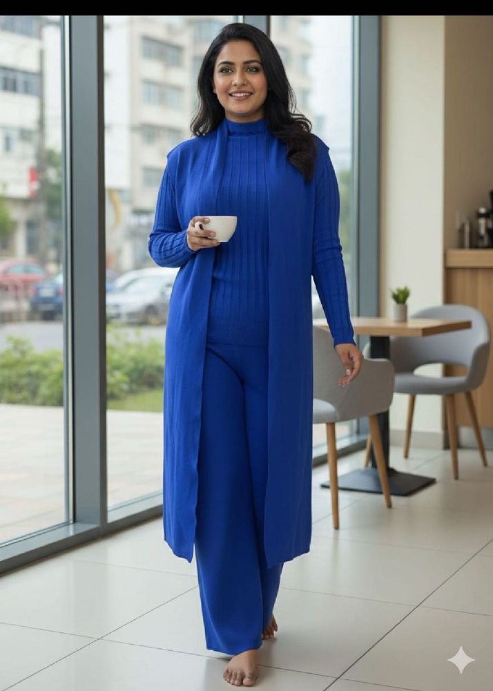 imported set 3 piece knitting
