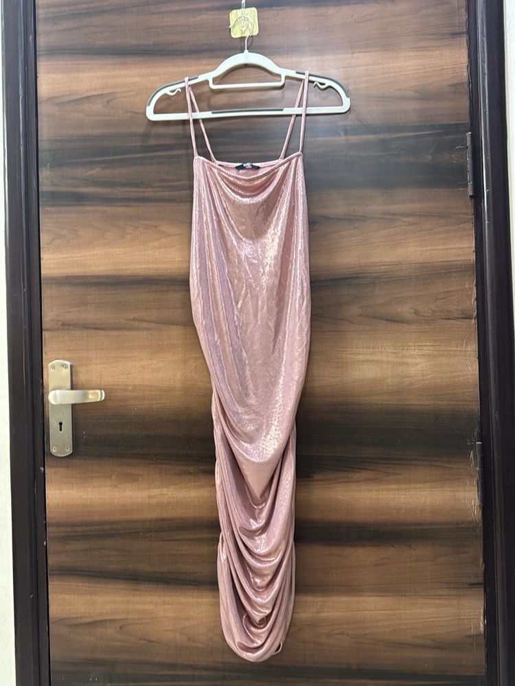 Shimmer Ruched Party Dress