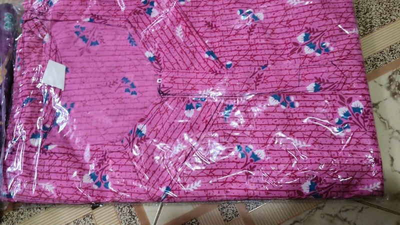 Pink Floral Night Suit xxl and xl size all new