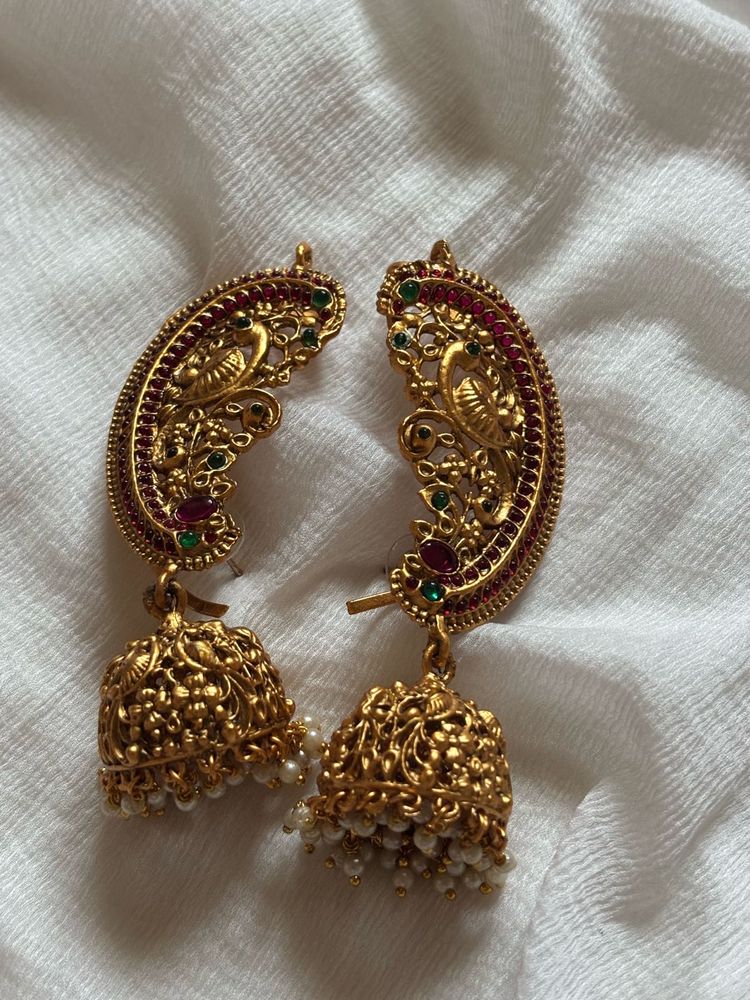 Trending Antique Gold Kanphool Earrings