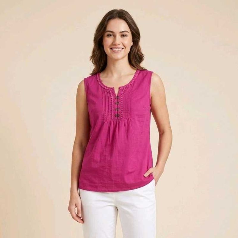 Willis Sport Vibrant Pink Sleeveless Kurta
