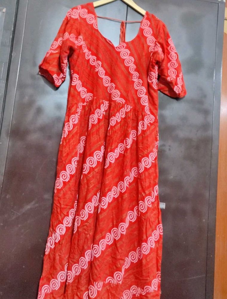 Red🔴 Anarkali Kurti For 40 Bust