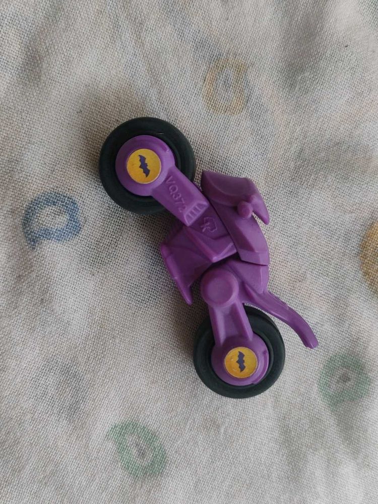 Purple Bat Motorcycle Toy