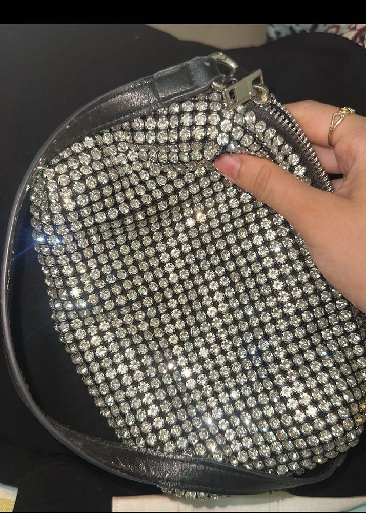 Sparkling Rhinestone Clutch Bag