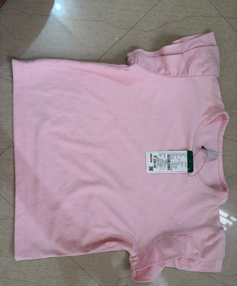 Pretty Pink Ruffled Top
