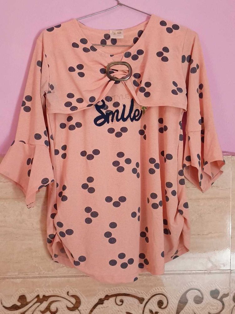 Cute Pink Smile Top