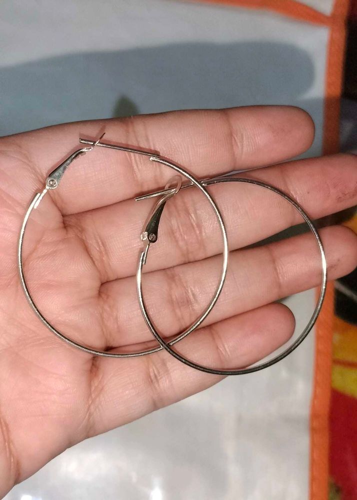 Silver Hoop Earrings