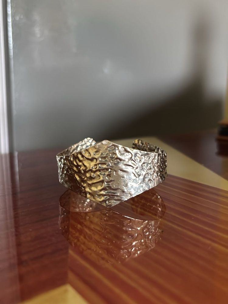 Unique Textured Cuff Bracelet
