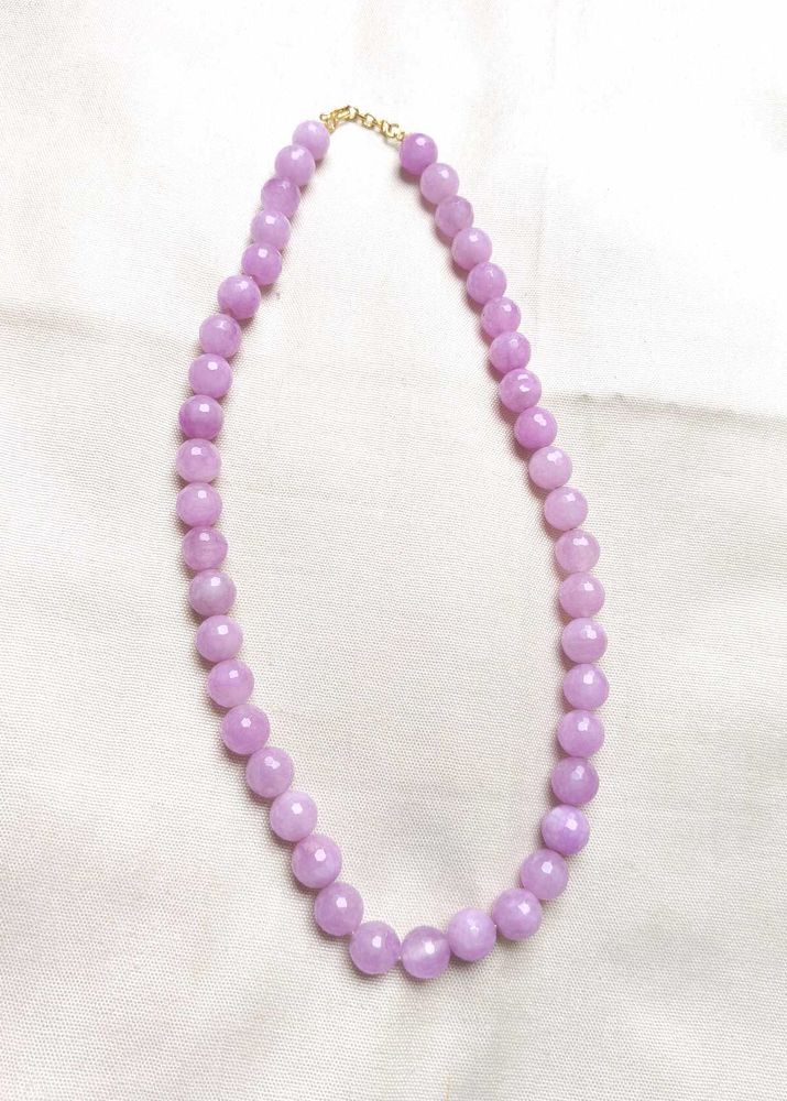 Chic Lavender Beaded Necklace