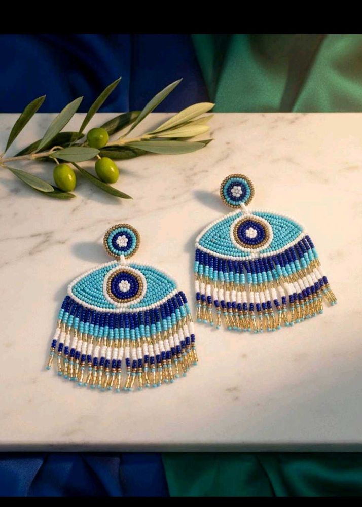 Boho Evil Eye Beaded Earrings🧿