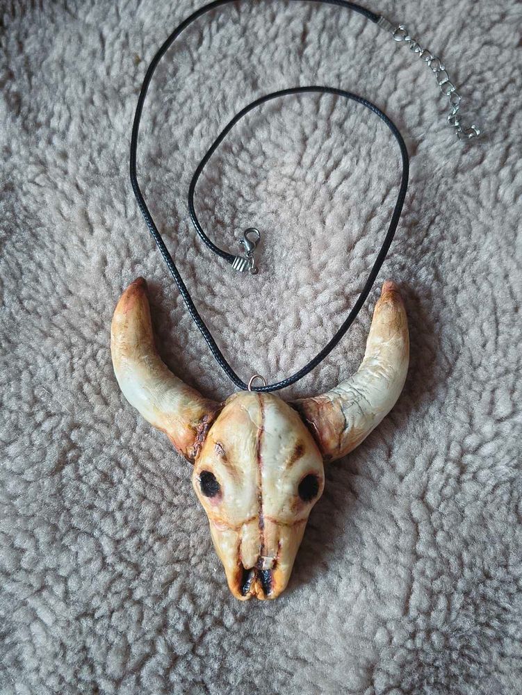 Bull Skull Gothic Pendant