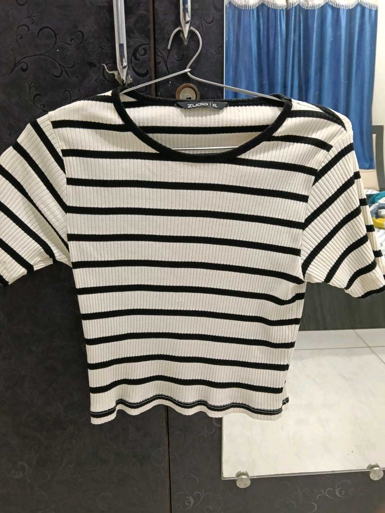 Striped Crop Top