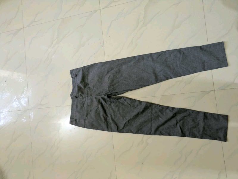 Men's Grey Formal Trousers
