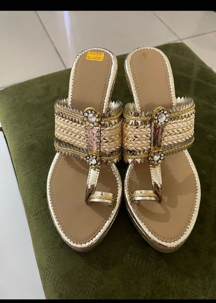 Golden Flats &amp; Sandals