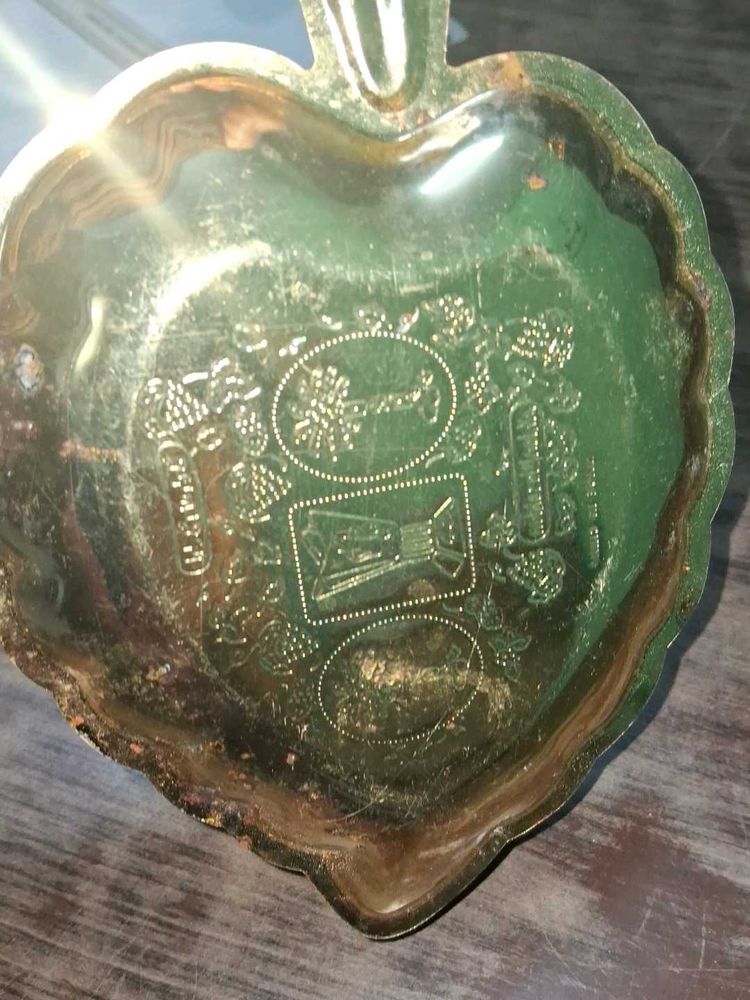 Vintage Heart-Shaped Trinket Dish