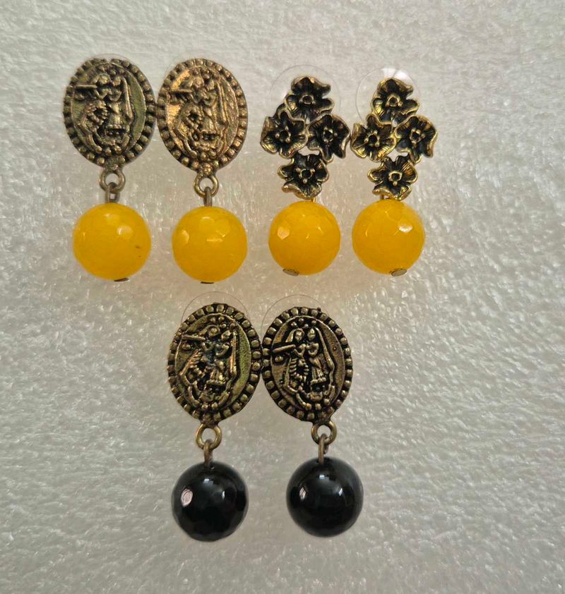 Assorted Beaded Earrings Set
