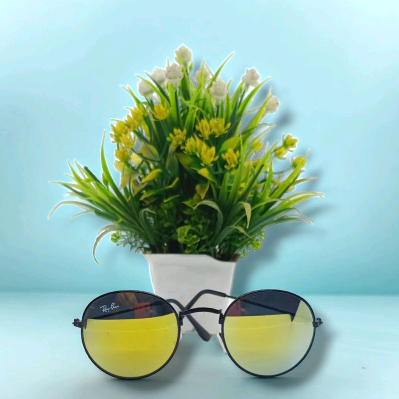 Round Mirrored Sunglasses