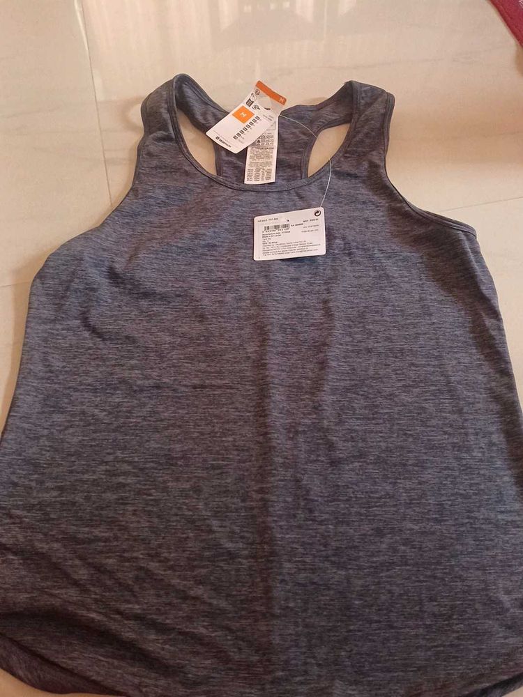 Gray Workout Tank Top New With Tag
