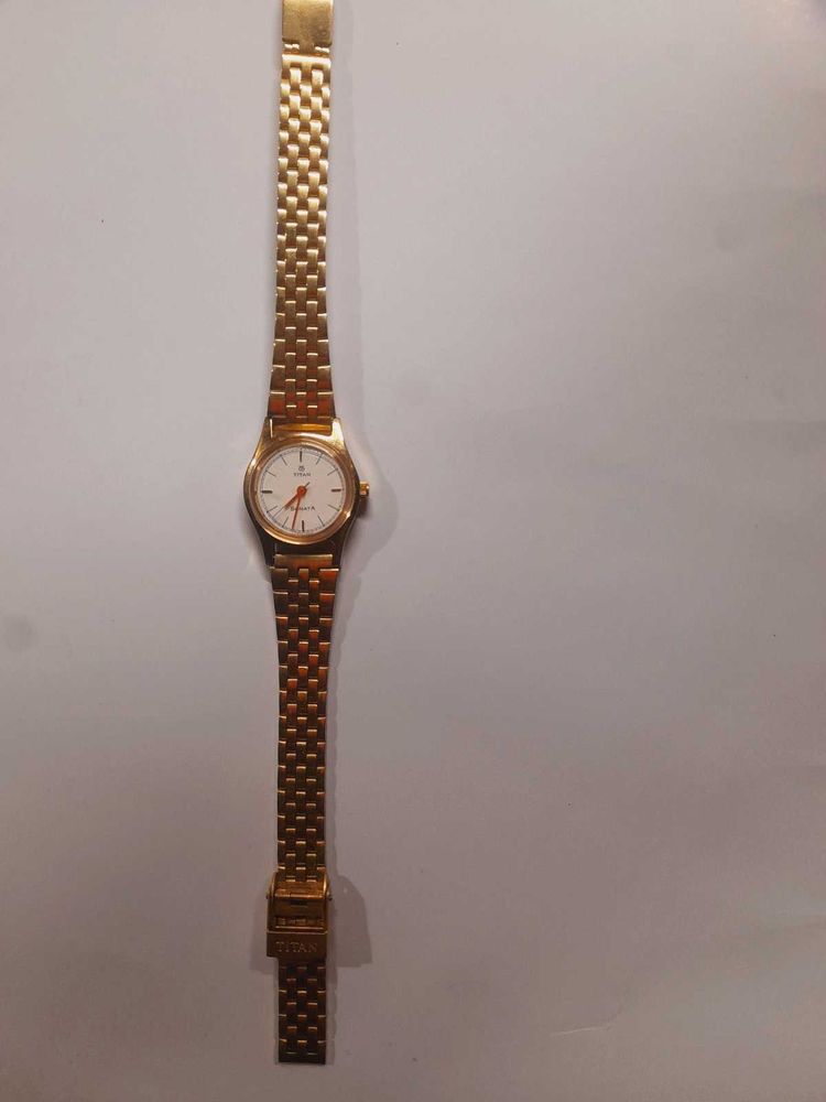 Vintage Titan Gold Watch