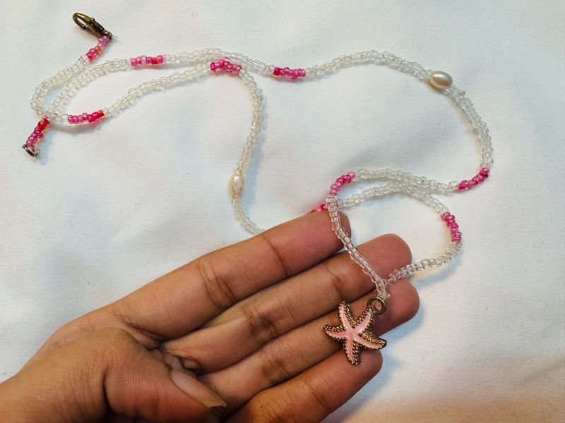 Starfish charm Beaded Necklace