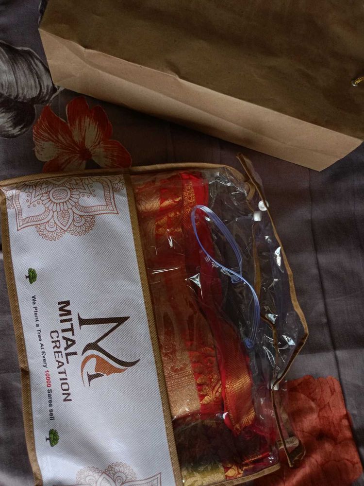 Beautiful Green &amp; Gold Saree