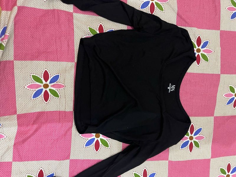 Black Long Sleeve Top