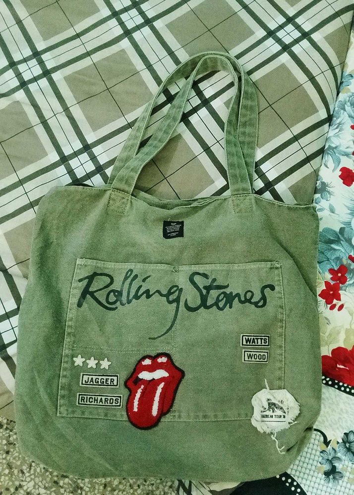Rolling Stones Graphic Tote Bag