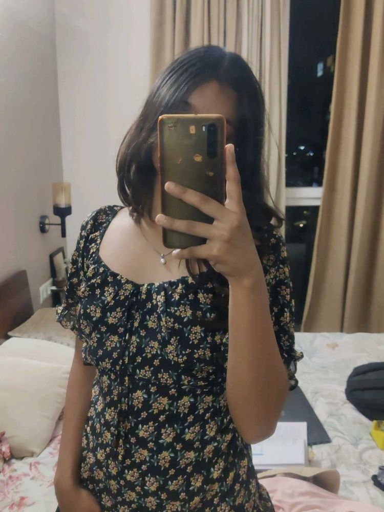 Cute Floral Print Dress