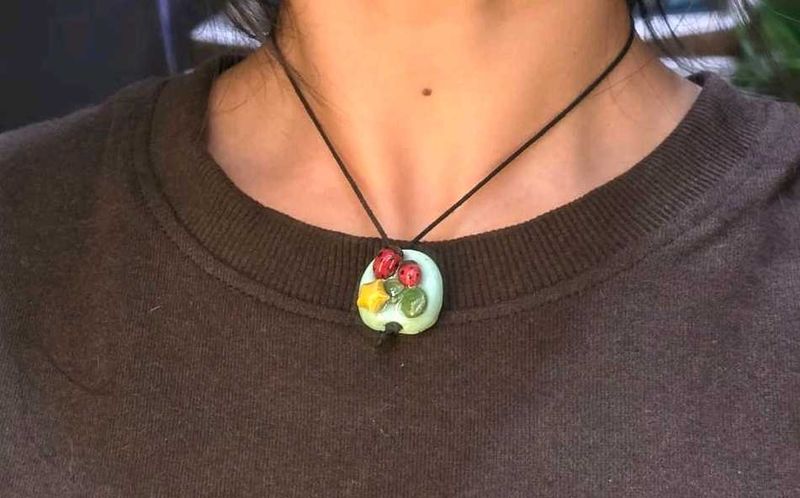 Cute Ladybug Charm Pendant🩵🐞
