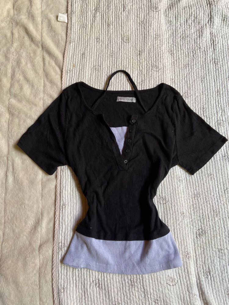 fitted ribbed top
