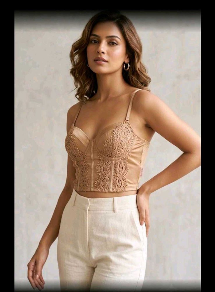 Lace Bustier Bra Top