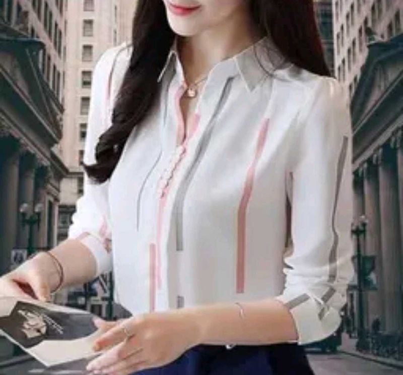 Chic Striped Button-Up Shirt